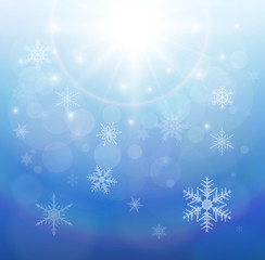 Winter christmas background