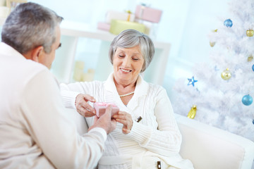 Obraz premium Taking present