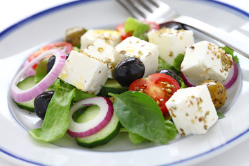 greek salad, greek cuisine