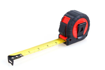 measuring tape on white background