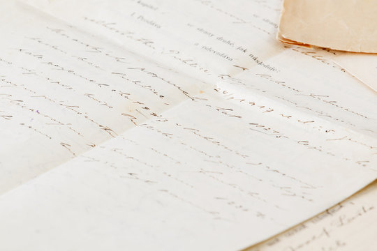 very old handwritten contract