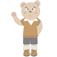 Bear boy. Vector illustration