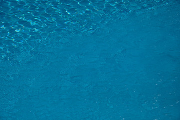 Fototapeta na wymiar Water in the hotel swimming pool