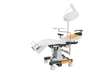 The image of dental chair under the white background