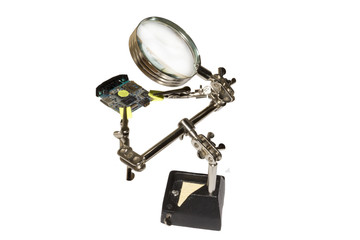 PCB is under the magnifying glass