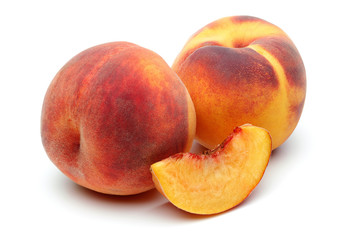 Two Peach and sliced peach