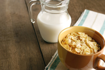 Cereals and milk