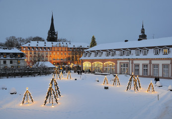 Fototapeta na wymiar Weihnachten in Erbach, Odenwald