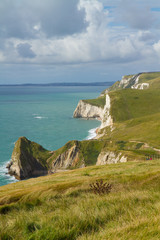 Dorset coastline looking towards Durdle Door