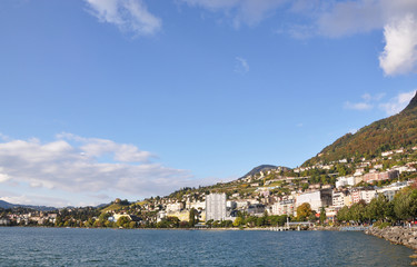 Fototapeta na wymiar Montreux, Jezioro Genewskie, Szwajcaria