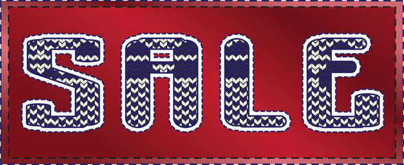 Слово "Распродажа" на красном фоне