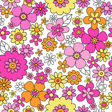 5 685 Best 60s Floral Pattern Images Stock Photos Vectors Adobe Stock