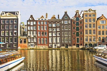 Naklejka premium Amsterdam canal