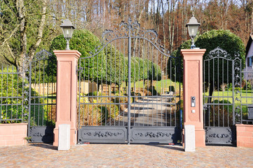 Entrance of a luxury villa