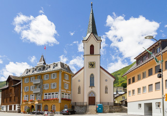 Obraz premium Realp, kanton Uri, Szwajcaria