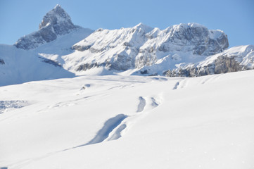 Fototapeta na wymiar Braunwald, Switzerland