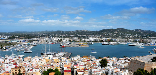 old town and port of Ibiza Town, Balearic Islands, Spain © nito