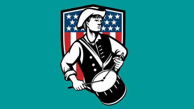 american patriot revolutionary drummer