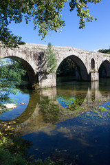 Roman bridge of Ponte do Porto, Braga, in the north of Portugal