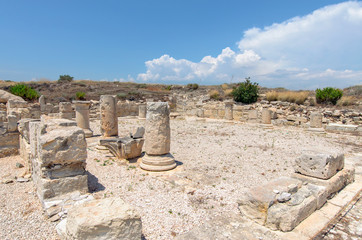 Ruins of ancient town in Cyprus