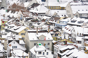 Fototapeta premium Winter in Zurich