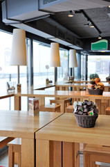Interior of a trendy cafe - 45464095