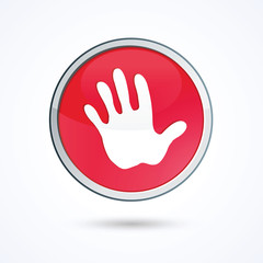 bouton attention, interdit