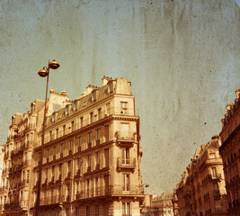 Fototapeta na wymiar staromodny Paryż Francja