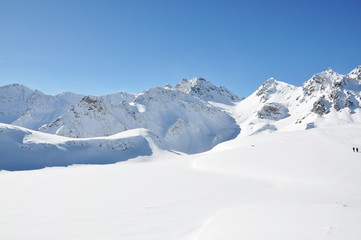 Pizol, famous Swiss skiing resort