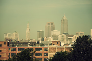Fototapeta na wymiar Cleveland skyline