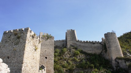 Fototapeta na wymiar Upper part of Golubac Fortress