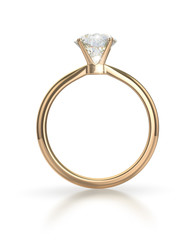 Diamond ring with clipping path