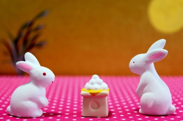 ウサギの月見