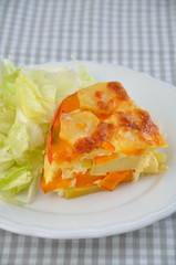 Kürbis Kartoffel Auflauf