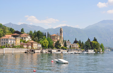 Tremezzo town at the famous Italian lake Como