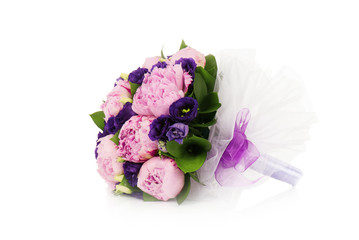 Bouquet of flowers isolated on white