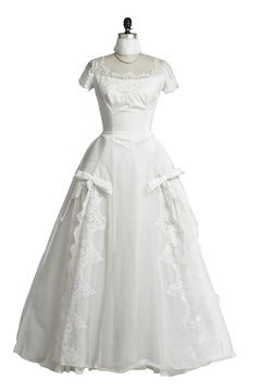 Vintage wedding dress 1950s princess style