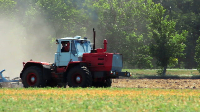 agriculture and tractor