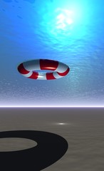 underwater - bouée à la mer