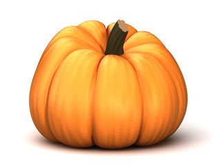 Obraz premium 3d render of a pumpkin