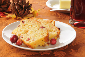 Holiday cranberry bread