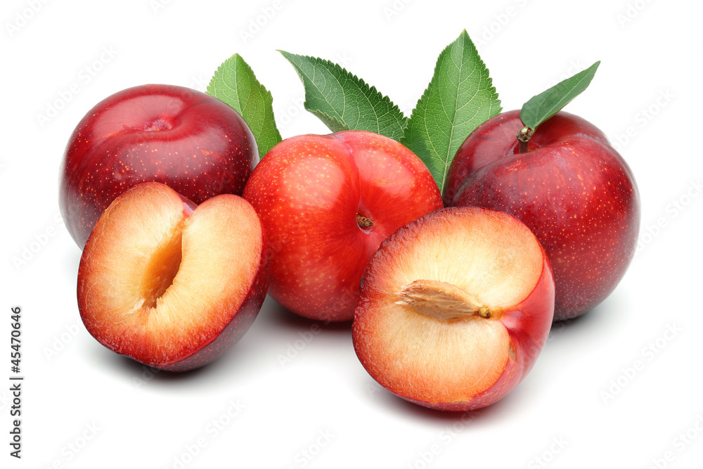 Poster red plums