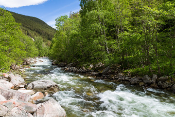 Gebirgsbach in Norwegen