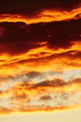 sky in flames