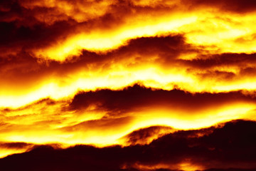 sky in flames