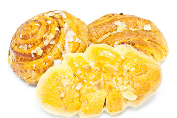 Bakery on white paper