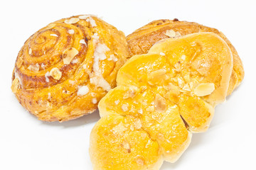 Bakery on white paper