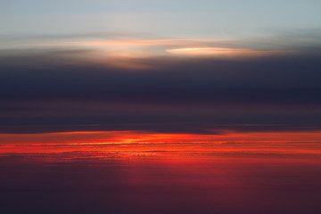 Fototapeta na wymiar Sunrise, aerial.
