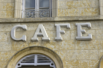 Cafe sign