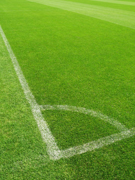 Corner of a soccer field
